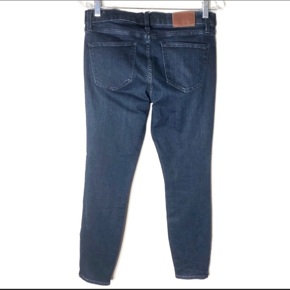 Madewell Skinny Dark Blue Ankle Zip Jeans size 28 - Picture 5 of 6